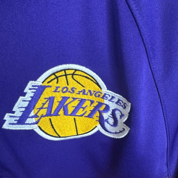 Adidas Lakers Track Jacket Small Purple Gold Full Zip Vintage Style - Picture 4 of 10